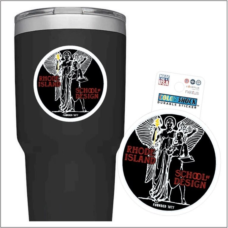 RISD Athena Durable Sticker 3"