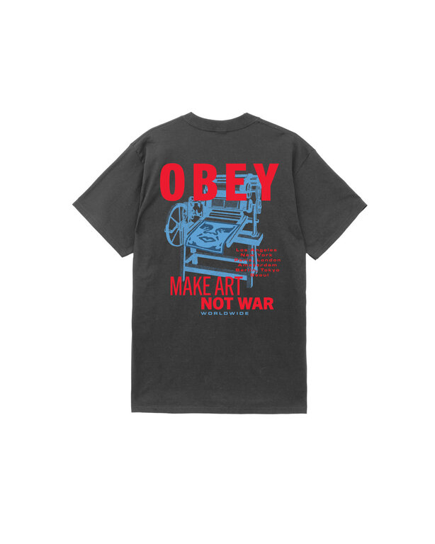 Shepard Fairey Obey Printing Press Make Art Shirt