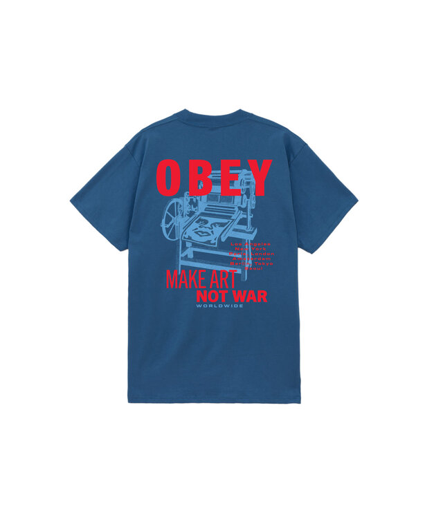 Shepard Fairey Obey Printing Press Make Art Shirt