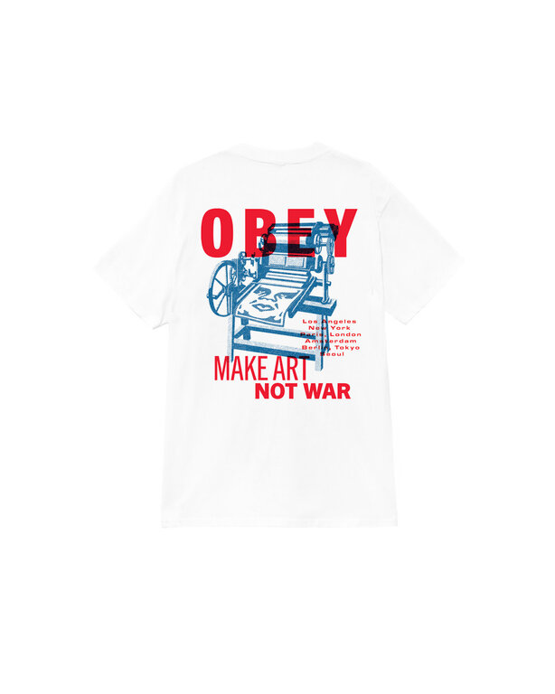 Shepard Fairey Obey Printing Press Make Art Shirt