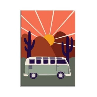 Allison Cole Van Life Sunrise  Rectangle Magnet