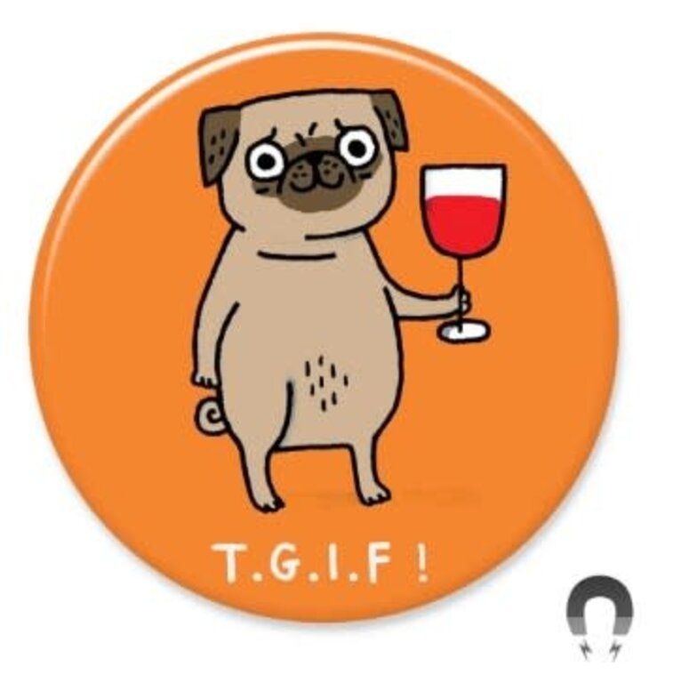Gemma Correll Dog Big Magnet 2.25"