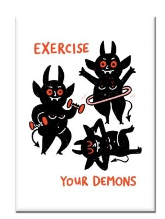 Gemma Correll Spooky Rectangle Magnet