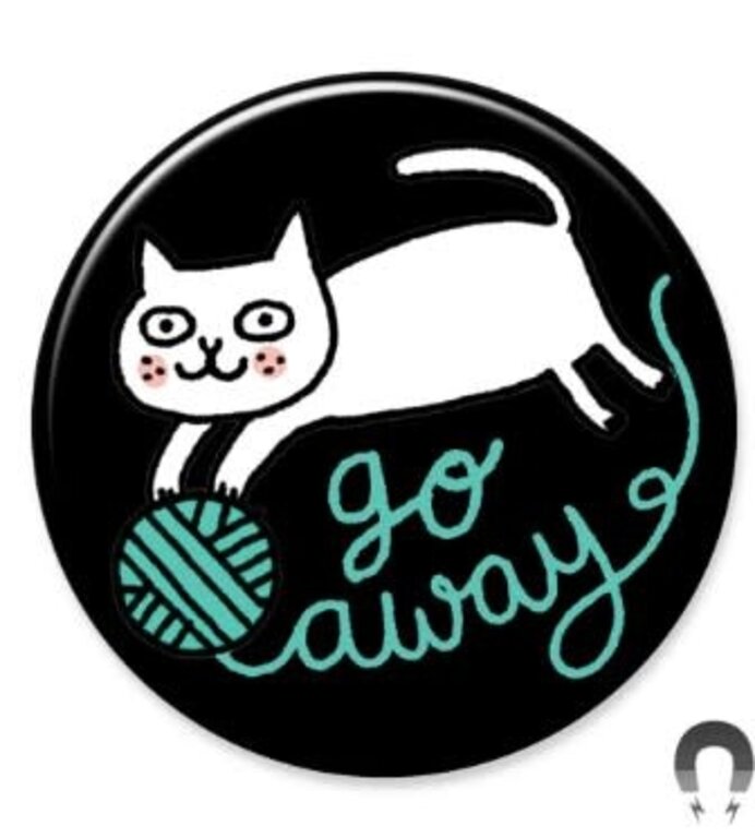 Gemma Correll Cattitude Big Magnet 2.25"