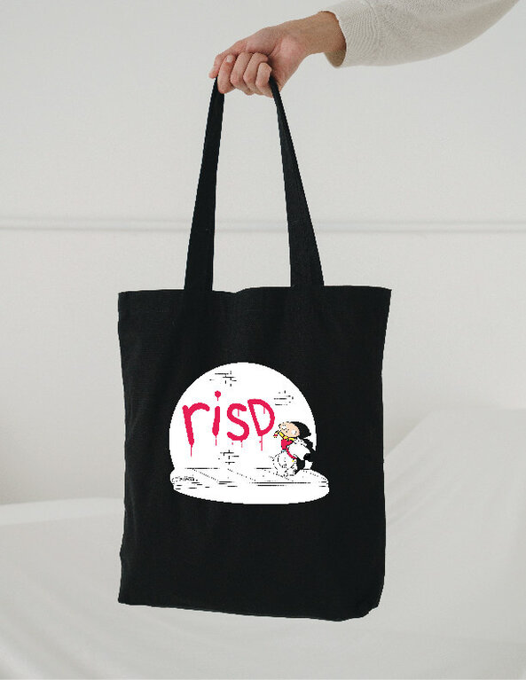 Seth MacFarland Family Guy Baggu Merch Tote Bag Black