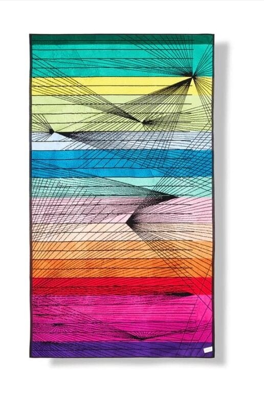 Liz Collins Beach Towel “FERIA” By Liz Collins - XL 100% Cotton