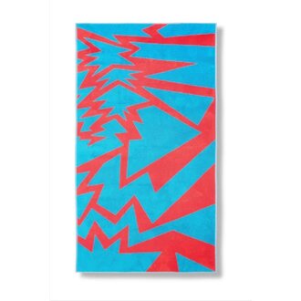 Liz Collins Beach Towel ""Cracked"" by Liz Collins - XL 100% Cotton Design by Liz Collins
