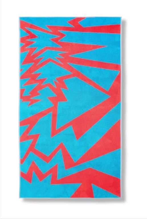 Liz Collins Beach Towel ""Cracked"" by Liz Collins - XL 100% Cotton Design by Liz Collins