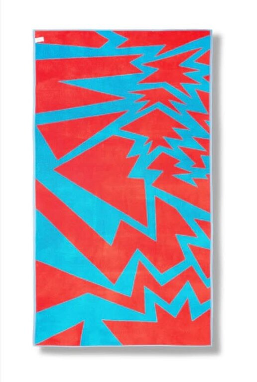 Liz Collins Beach Towel ""Cracked"" by Liz Collins - XL 100% Cotton Design by Liz Collins