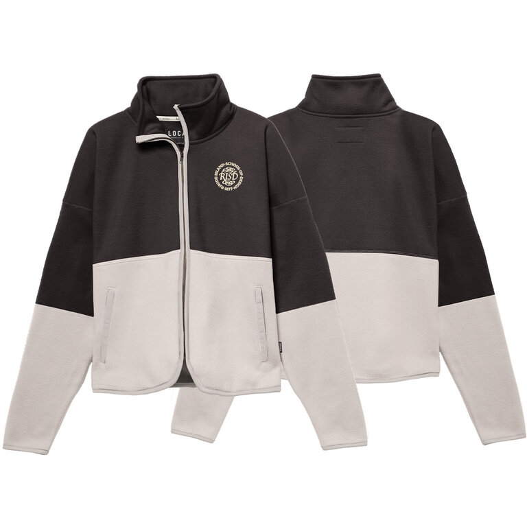League-Legacy Collegiate Wear Womens  Trek Full Zip Black/Ivory