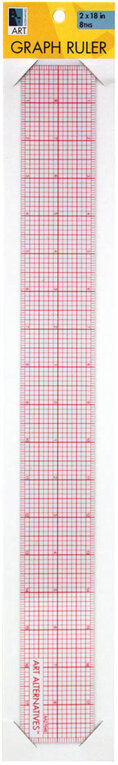Westcott Westcott Graph Beveled Edge Ruler 2" x 18"