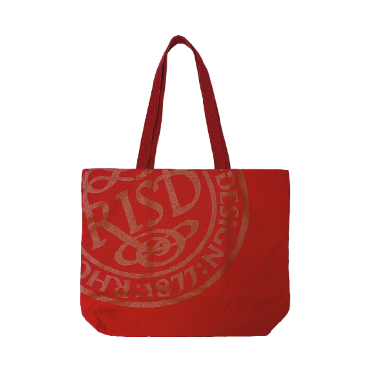 RISD Classic RISD Seal Tote Bag 19" x 16" Red/Red