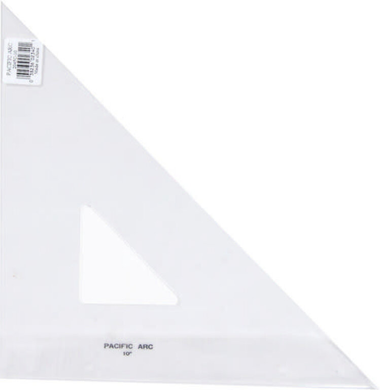 Pacific Arc Pacific Arc Acrylic Triangle 45 Degree 10"