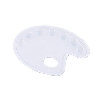 Jack Richeson Oval Plastic Palette 7 Well