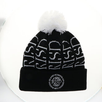 RISD All Around Old School Cuff Beanie with Pom