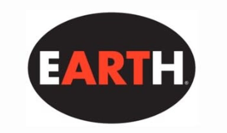 Earth Sticker Vinyl Oval Earth Sticker 4x6