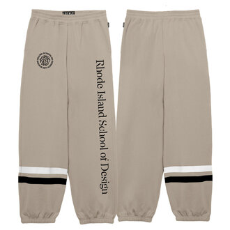 LOCALE Womens Chaser wide jogger Beige/White/Black