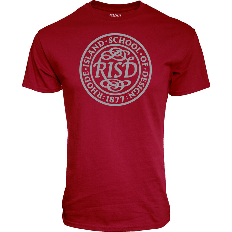 RISD RISD Seal Short Sleeve Tshirt Cardinal/Gray XXL