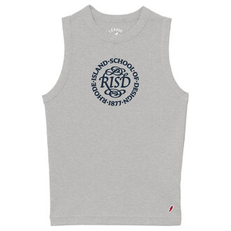 League Retro Rib Tank Steel Grey