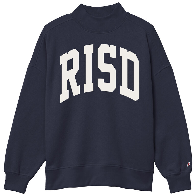 League Diana Mock Neck Sweatshirt collegiate Applique