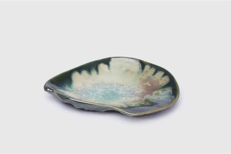 Alison Evans Damariscotta Oyster Dish Pearl 6” x 3” x 1”