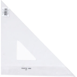 Pacific Arc Pacific Arc Acrylic Triangle 45 Degree 10"