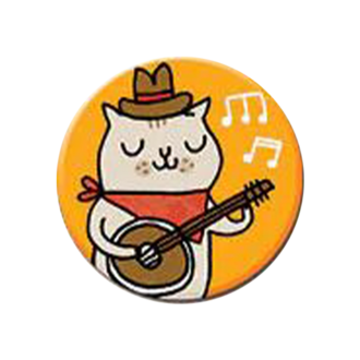 Badge Bomb Badge Bomb Gemma Correll 1" Button Banjo Kitty