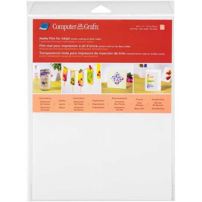 Grafix Grafix Ink Jet Film Matte Sheet  .004 Thickness