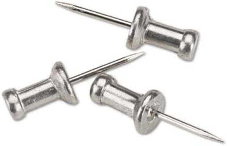 Advantus Push Pins Aluminum 100 Pack