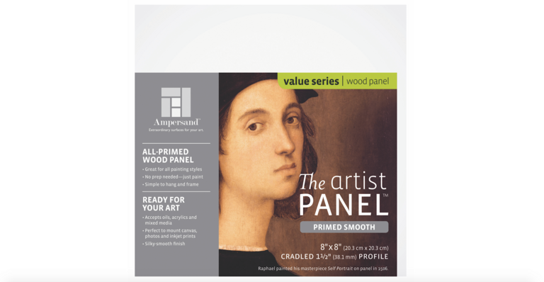 Ampersand Artist's Panel Primed Smooth Cradled 1.5" Profile