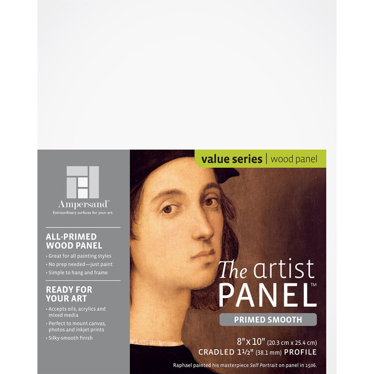 Ampersand Artist's Panel Primed Smooth Cradled 1.5" Profile