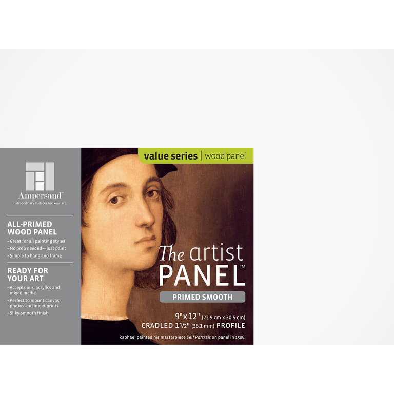 Ampersand Artist's Panel Primed Smooth Cradled 1.5" Profile