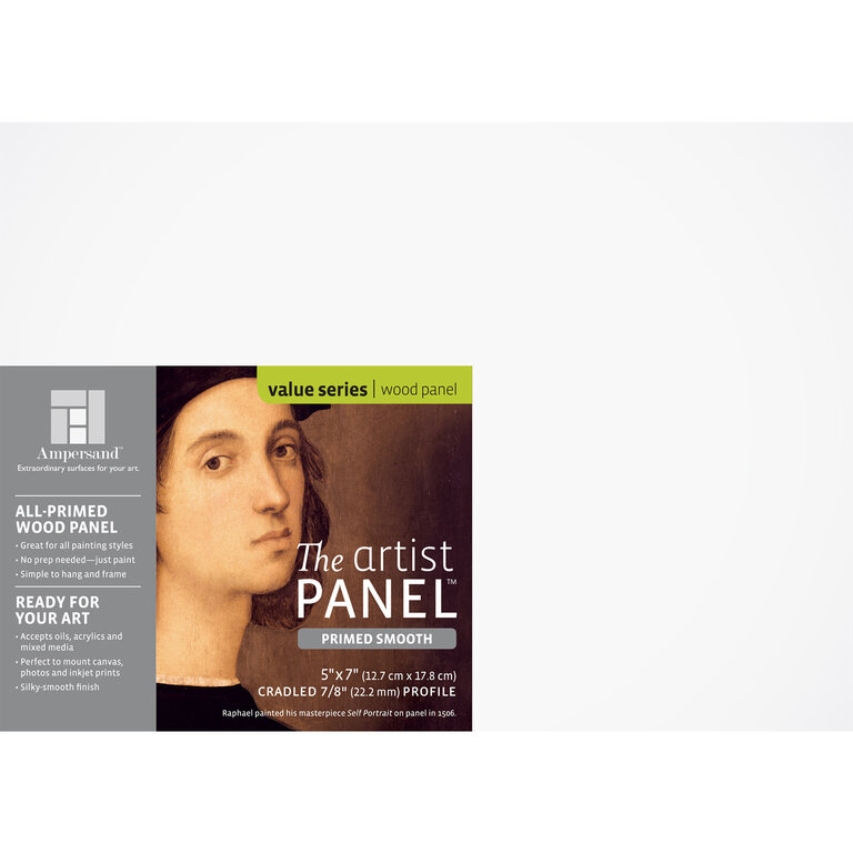 Ampersand Artist's Panel Primed Smooth Cradled 7/8" Profile