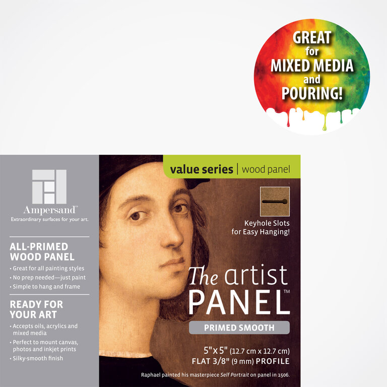 Ampersand Artist's Panel Primed Smooth Flat 3/8" Profile