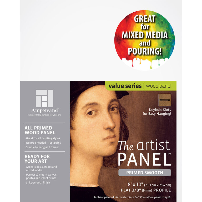 Ampersand Artist's Panel Primed Smooth Flat 3/8" Profile