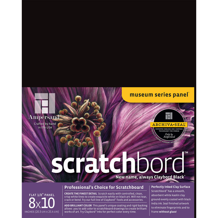 Ampersand Ampersand Scratchbord Black Flat 1/8" Profile