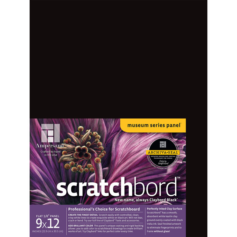 Ampersand Ampersand Scratchbord Black Flat 1/8" Profile