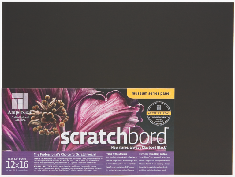 Ampersand Ampersand Scratchbord Black Flat 1/8" Profile