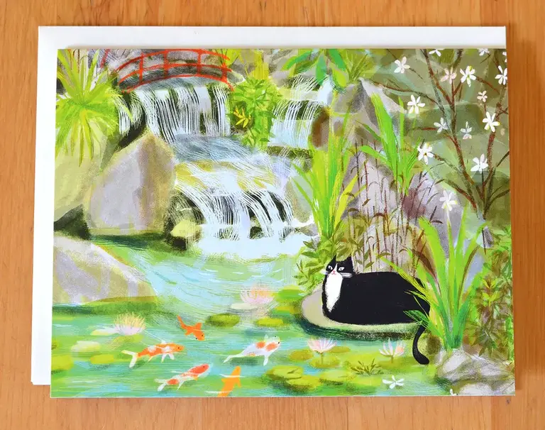 Jamie Shelman The Dancing Cat Card