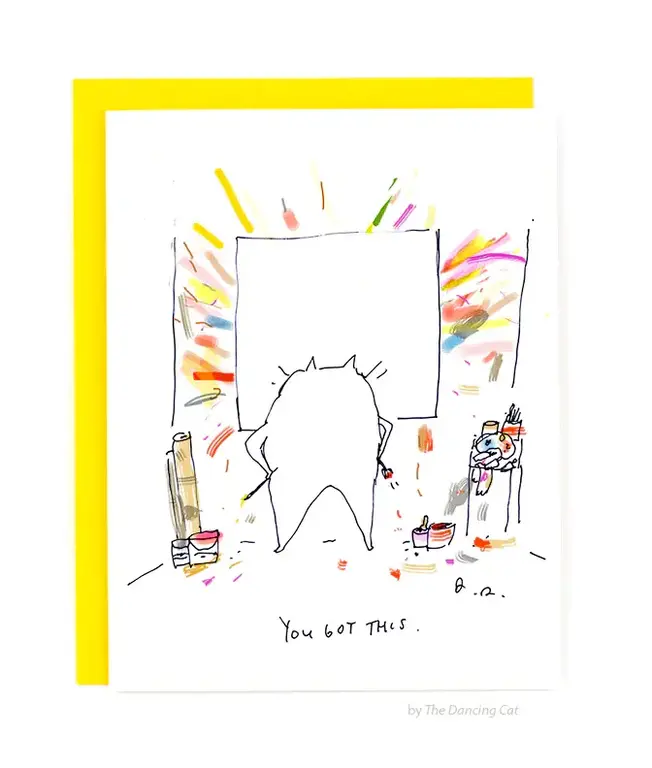 Jamie Shelman The Dancing Cat Card