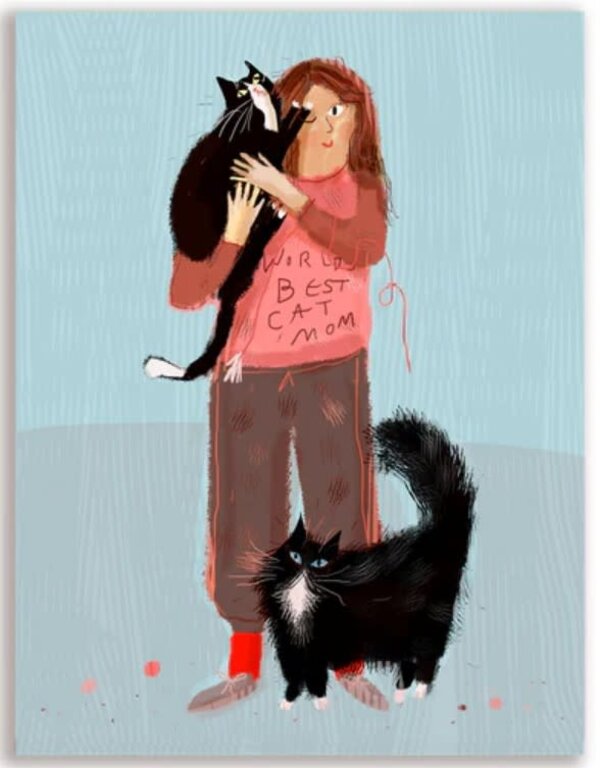 Jamie Shelman The Dancing Cat Card