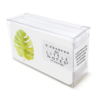 E. Frances Paper Company E. Frances Little Notes Boxed Set Tropical Leaf