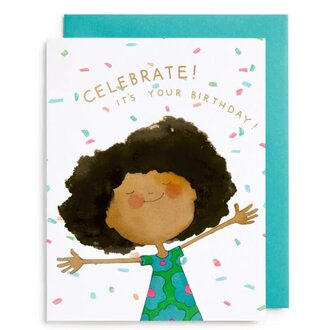 E. Frances Paper Company E. Frances Greeting Card Birthday 4.25" x 5.5"