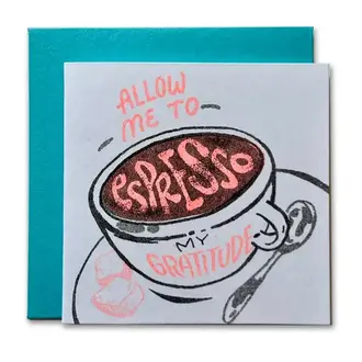 Ladyfingers Letterpress Morgan Calderini Ladyfingers Letterpress Tiny Card Thank You