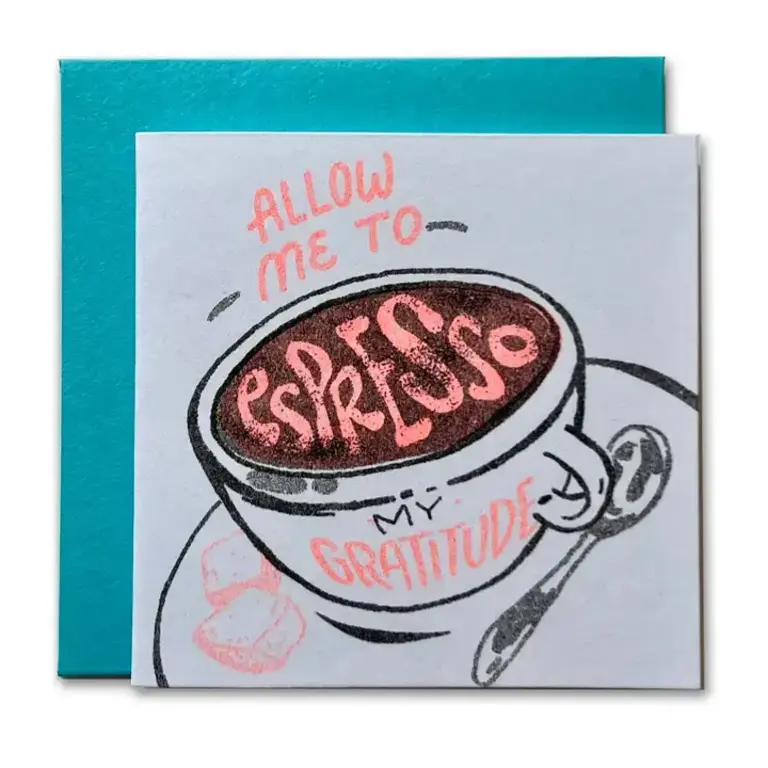 Ladyfingers Letterpress Morgan Calderini Ladyfingers Letterpress Tiny Card Thank You