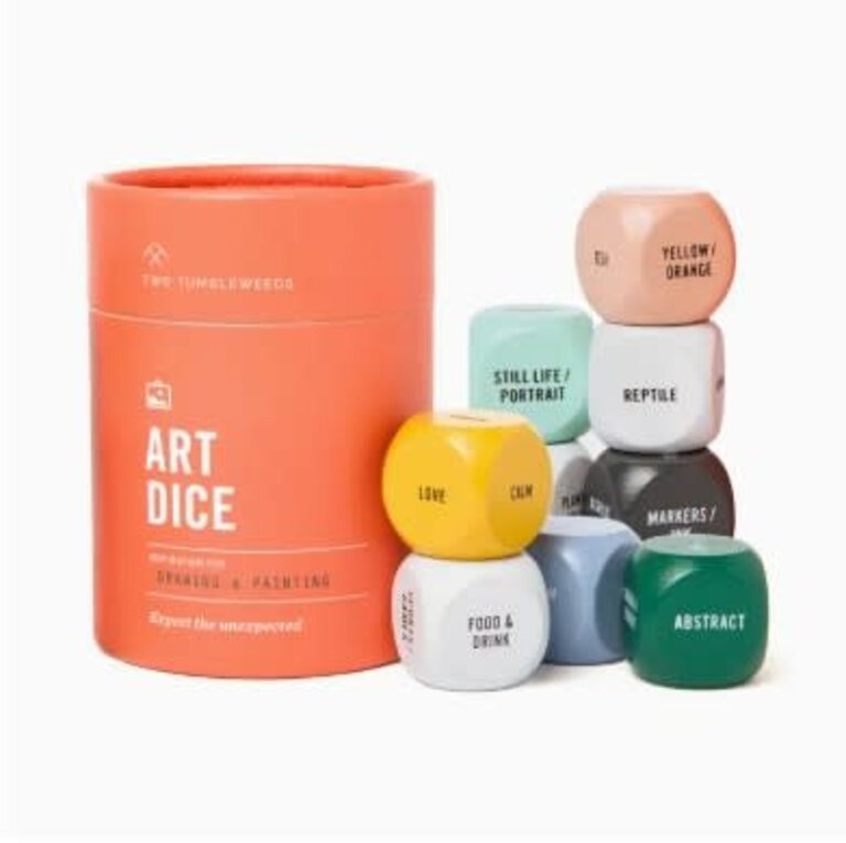 Two Tumbleweeds Art Dice - Inspiration For Drawing & Painting