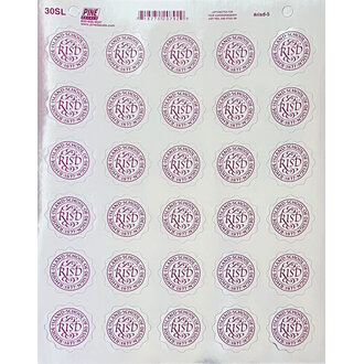 Seal Foil Sticker Sheet Silver