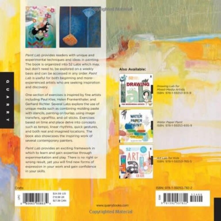 Paint Lab: 52 Exercises inspired by Artists, Materials, Time, Place, and Method by Deborah Forman