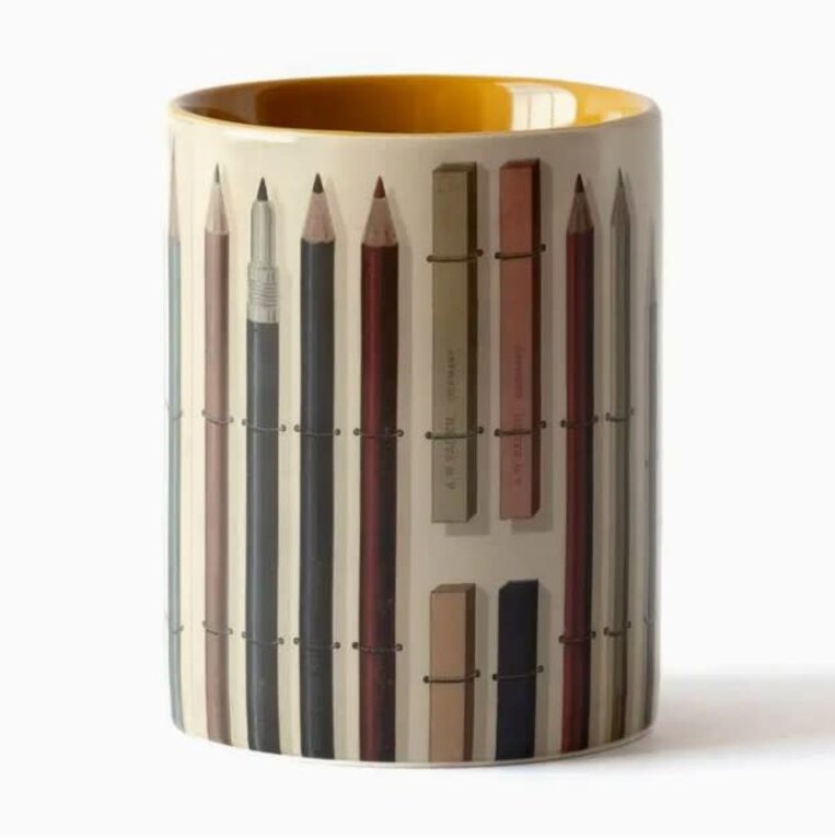 Roomytown Inc. Ceramic Everything Pot Vintage Pencils