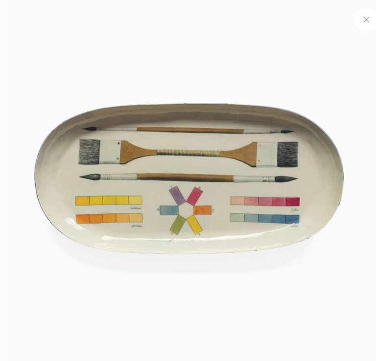 Roomytown Inc. Oval Enamel Tray